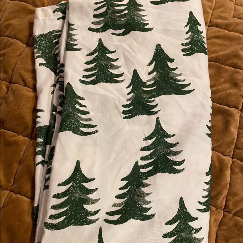 Christmas tree shower curtains